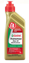 Трансмиссионные масла и жидкости ГУР: Castrol Трансмиссионное масло Transmax Dex III Multivehicle, 1 л АКПП, Синтетическое | Артикул 157AB3