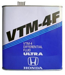 Трансмиссионные масла и жидкости ГУР: Honda  VTM-4F Diferential Fluid Ultra , Синтетическое | Артикул 0826999903