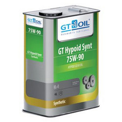 Трансмиссионные масла и жидкости ГУР: Gt oil Трансмиссионное масло  GT Hypoid Synt, 4л МКПП, мосты, редукторы, Синтетическое | Артикул 8809059407875